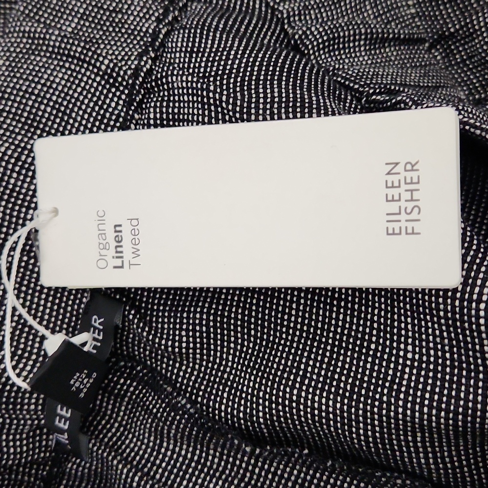 NWT Eileen Fisher Organic Linen Tweed Cropped Pant. Size M - Picture 8 of 9